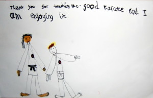 (Click to Enlarge) Our junior Students are not only talented in karate! A lovely drawing by Alexander Orwell (7 years old)