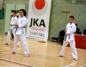 (Click to Enlarge) Bromley & South East London JKA Karate Club TEAM KATA, performing Bassa Dai, at the National Championships! EXCELLENT PERFORMANCE!!well Done Patrick, Edward & William!!! 