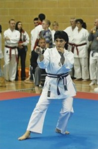 (Click to Enlarge) Sensei Shahinaz Competing in July 2010