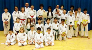 (Click to Enlarge) Sensei Shahinaz & Patrick with some of Bromley & South East London JKA Karate Club celebrating their club receiving the JKAE Club of the Year Certificate! Many Congratulations & thank you to all the students! 