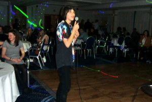 (Click to Enlarge) Karaoke Night at the JKA England International Course. Great Fun !