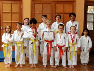 (Click to Enlarge) More members from Bromley & South East London JKA Karate Club celebrating our Club Success.