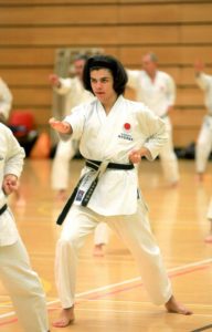 JKA ENGLAND INTERNATIONAL COURSE, SEPTEMBRE 2016. Patrick Pelter has chosen Chinte to study and practice during the course.