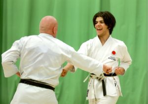 (Click to Enlarge) Patrick Pelter at the JKa England 15th Anniversary Spring International Course, May 2018 