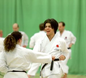 (Click to Enlarge) Patrick Pelter at the JKa England 15th Anniversary Spring International Course , May 2018 