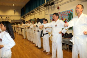 Members of Bromley & South East London JKA Karate Club Special Sessions with Guest Instrcor Sensei Adel (6th Dan) Member of the JKA England Technical Committee, March 2019.